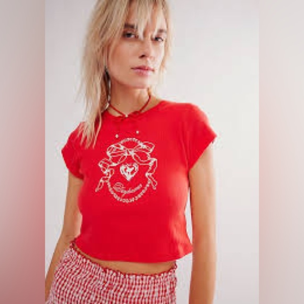 Daydreamer Bow Pointelle Tee XL